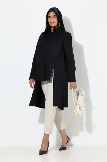 Plus size veliki brojevi Bluza dugih rukava asimetričnog kroja za punije