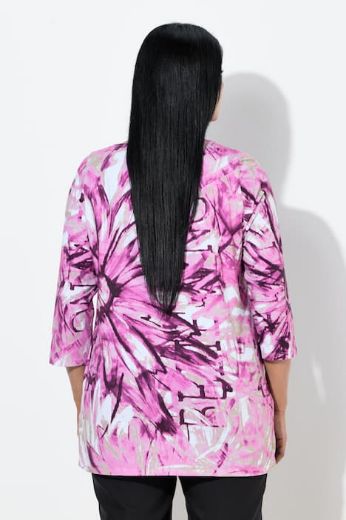 Plus size veliki brojevi Majica 3/4 rukava A kroja za punije