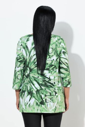 Plus size veliki brojevi Majica 3/4 rukava A kroja za punije