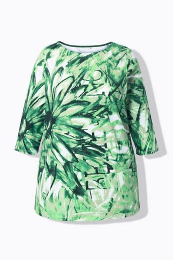 Plus size veliki brojevi Majica 3/4 rukava A kroja za punije