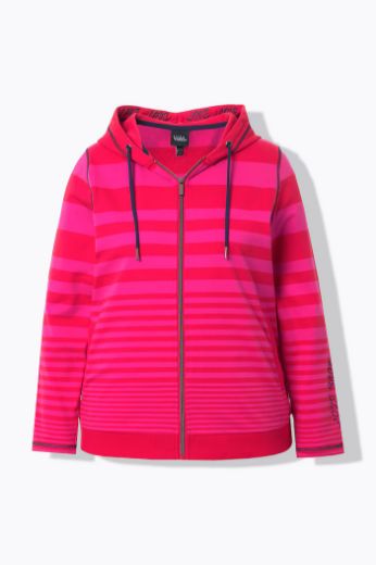 Plus size veliki brojevi Majica na pruge s patentnim zatvaračem za punije