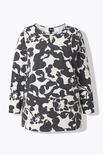 Plus size veliki brojevi Majica dugih rukava s apstraktnim printom za punije