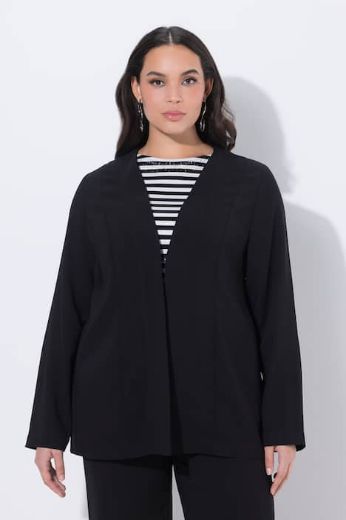 Plus size veliki brojevi Jakna lagana otvorenog kroja za punije