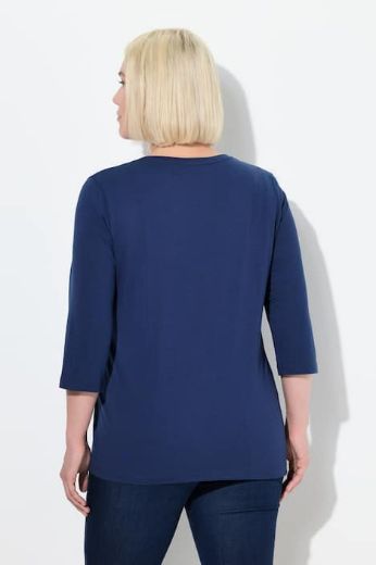 Plus size veliki brojevi Majica 3/4 rukava V ovratnika za punije