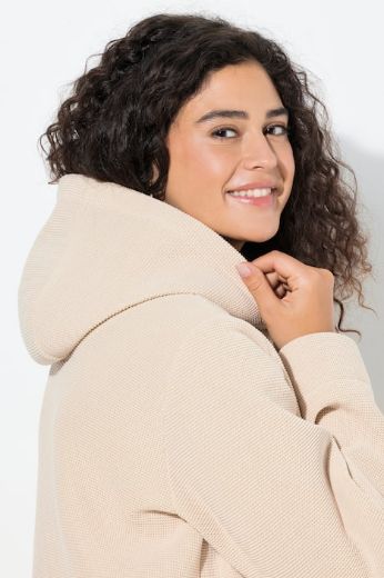 Plus size veliki brojevi Kaput na kopčanje s kapuljačom za punije