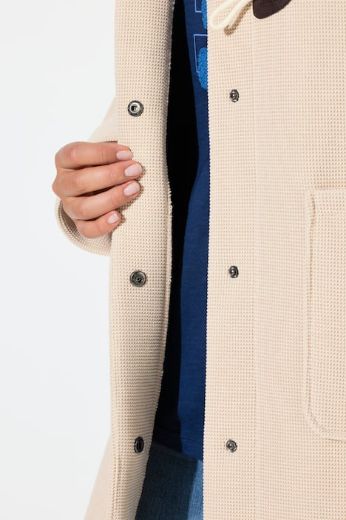 Plus size veliki brojevi Kaput na kopčanje s kapuljačom za punije