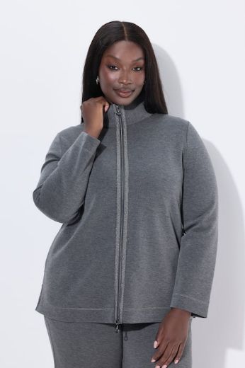 Plus size veliki brojevi Majica dugih rukava s patentnim zatvaračem za punije