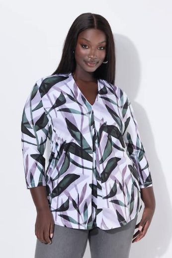 Plus size veliki brojevi Bluza 3/4 rukava A kroja za punije