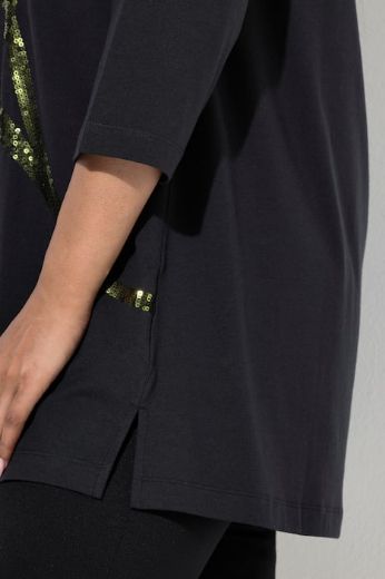 Plus size veliki brojevi Majica 3/4 rukava dužeg A kroja za punije