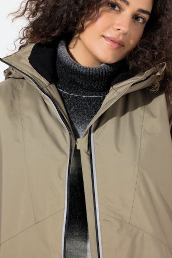 Plus size veliki brojevi Jakna vodootporna s kapuljačom za punije