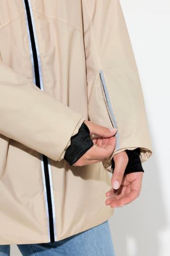 Plus size veliki brojevi Jakna vodootporna s kapuljačom za punije