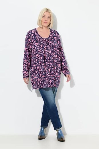 Plus size veliki brojevi Tunika dugih rukava A kroja za punije