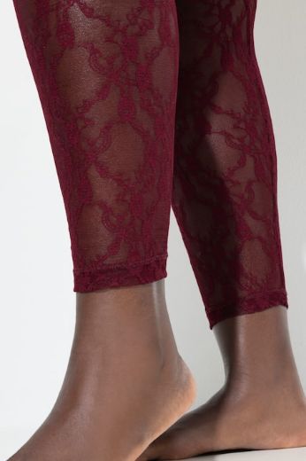 Plus size veliki brojevi Tajice od prozirne čipke za punije