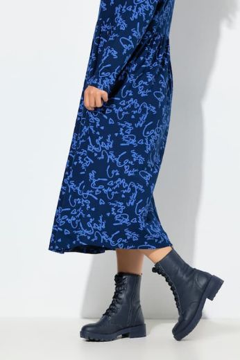 Plus size veliki brojevi Haljina maxi dugih rukava za punije