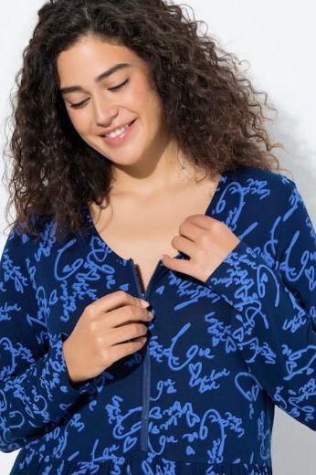 Plus size veliki brojevi Haljina maxi dugih rukava za punije