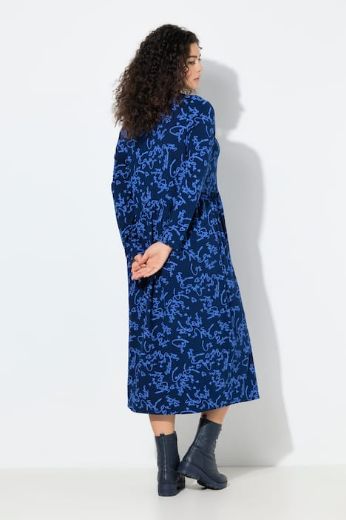 Plus size veliki brojevi Haljina maxi dugih rukava za punije