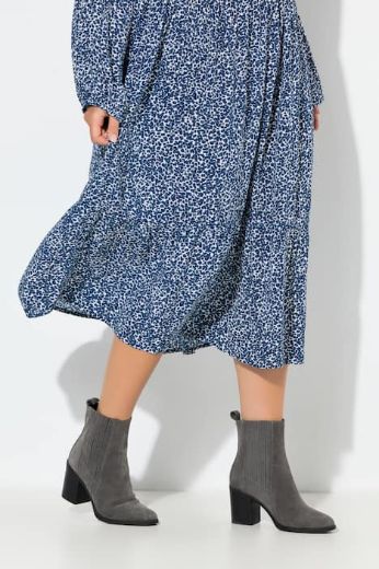 Plus size veliki brojevi Haljina midi dugih rukava za punije