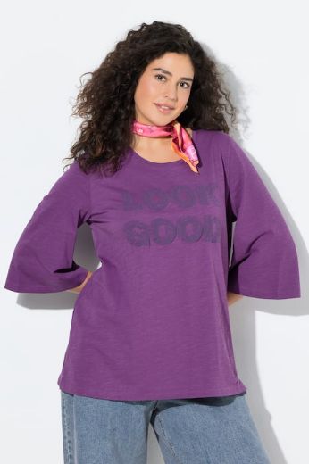 Plus size veliki brojevi Majica 3/4 rukava A kroja za punije