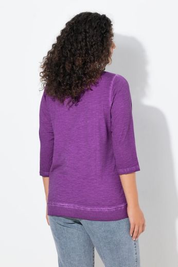 Plus size veliki brojevi Majica 3/4 rukava okruglog ovratnika za punije