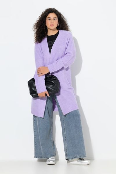 Veliki brojevi Kardigan dužeg kroja moda za punije