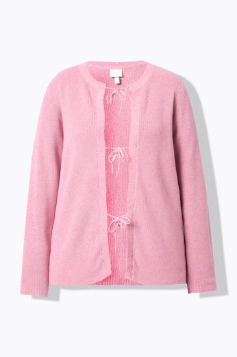 Plus size veliki brojevi Kardigan s ukrasnim kopčanjem na vezice za punije