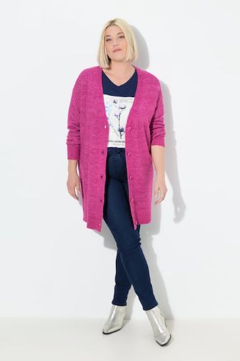 Plus size veliki brojevi Kardigan na kopčanje za punije