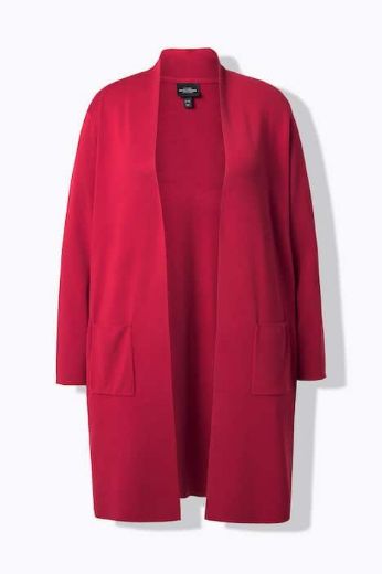 Plus size veliki brojevi Kardigan dugi model s džepovima za punije