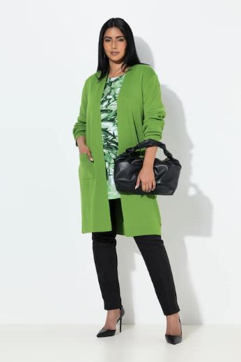 Plus size veliki brojevi Kardigan dugi model s džepovima za punije