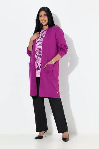 Plus size veliki brojevi Kardigan dugi model s džepovima za punije