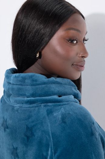 Plus size veliki brojevi Majica dugih rukava povišenog ovratnika za punije