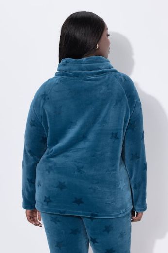 Plus size veliki brojevi Majica dugih rukava povišenog ovratnika za punije