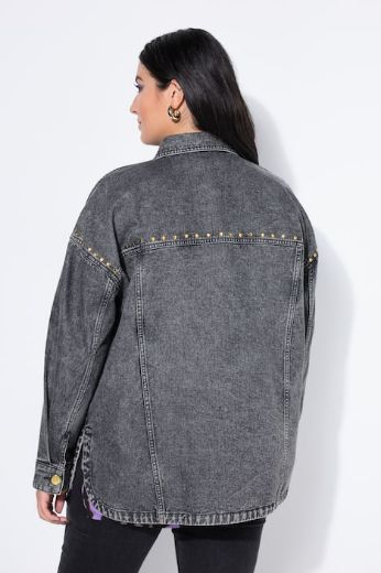 Plus size veliki brojevi Košulja traper šireg kroja za punije