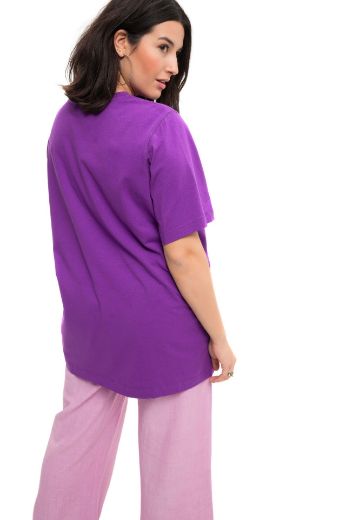 Plus size veliki brojevi Majica dugi model kratkih rukava za punije