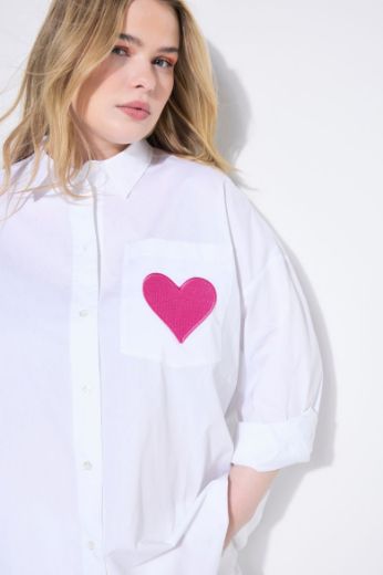 Plus size veliki brojevi Košulja dugih rukava šireg kroja za punije