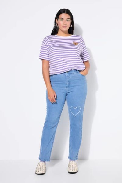 Veliki brojevi Traperice širokih nogavica moda za punije