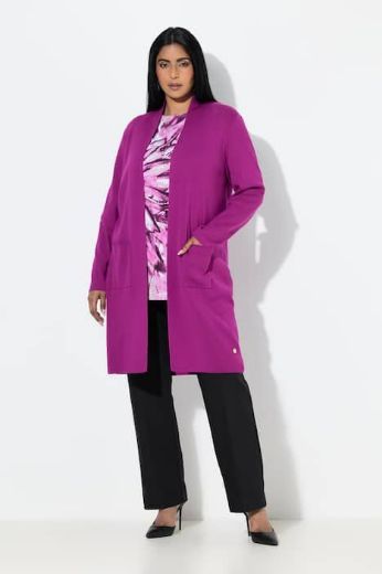 Plus size veliki brojevi Kardigan dugi model s džepovima za punije