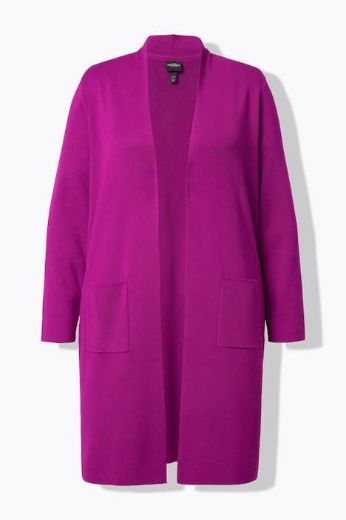 Plus size veliki brojevi Kardigan dugi model s džepovima za punije