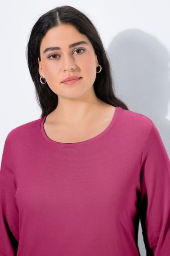 Plus size veliki brojevi Majica dugi rukavi okrugli izrez za punije