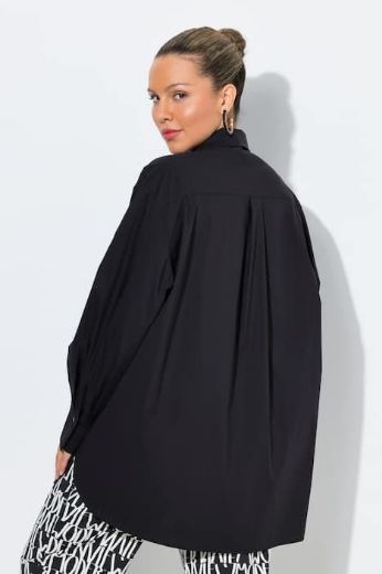 Plus size veliki brojevi Košulja dugih rukava skrivenog kopčanja za punije