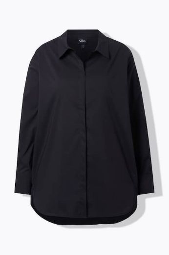 Plus size veliki brojevi Košulja dugih rukava skrivenog kopčanja za punije