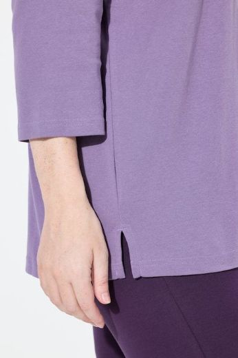 Plus size veliki brojevi Majica V ovratnika 3/4 rukava za punije