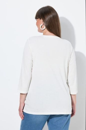 Plus size veliki brojevi Majica V ovratnika 3/4 rukava za punije