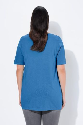 Plus size veliki brojevi Majica s naborima duži model za punije