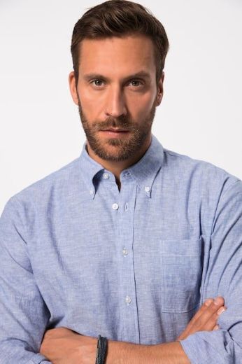 Plus size veliki brojevi Košulja lanena dugih rukava za punije