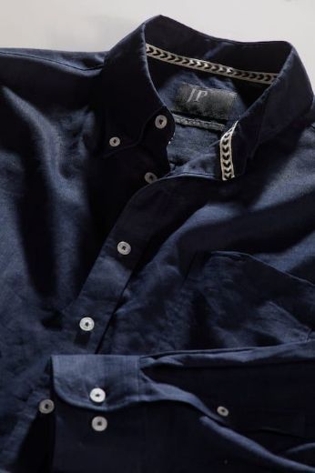 Plus size veliki brojevi Košulja lanena dugih rukava za punije