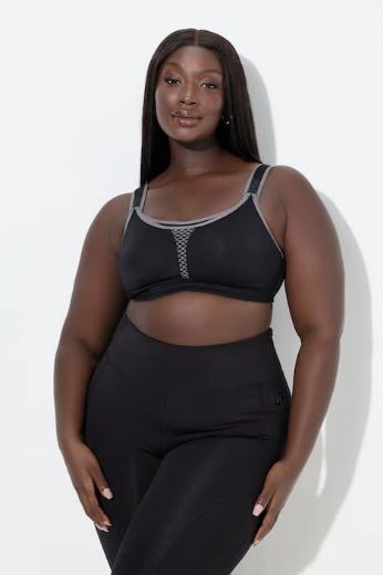 Plus size veliki brojevi Grudnjak sportski s podesivim naramenicama za punije