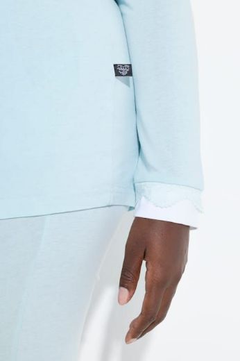 Plus size veliki brojevi Pidžama s dodatkom ukrasne čipke za punije