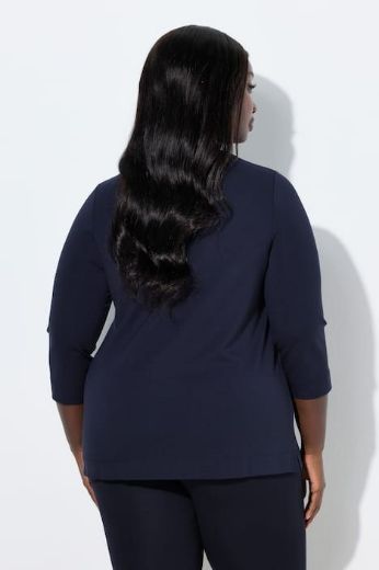 Plus size veliki brojevi Majica V ovratika za punije