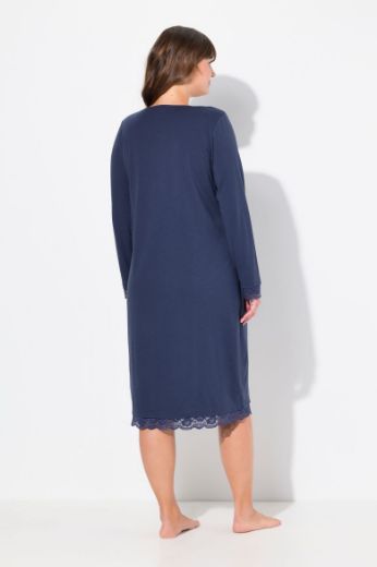 Plus size veliki brojevi Spavaćica s dodatkom ukrasne čipke na oobrubima za punije