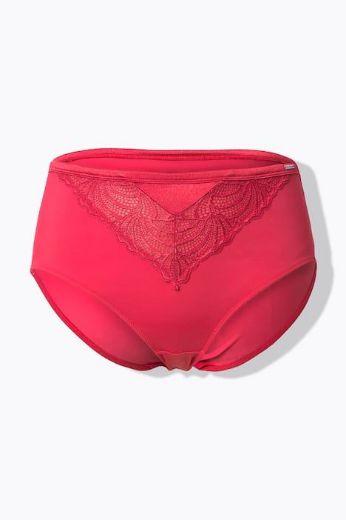 Plus size veliki brojevi Gaćice od mikrofibre s dodatkom ukrasne čipke za punije